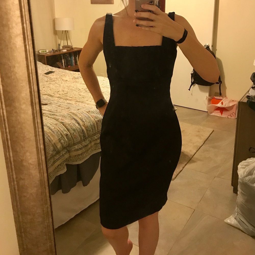 Satin Calvin Klein Little Black Dress Sz 8 S/M